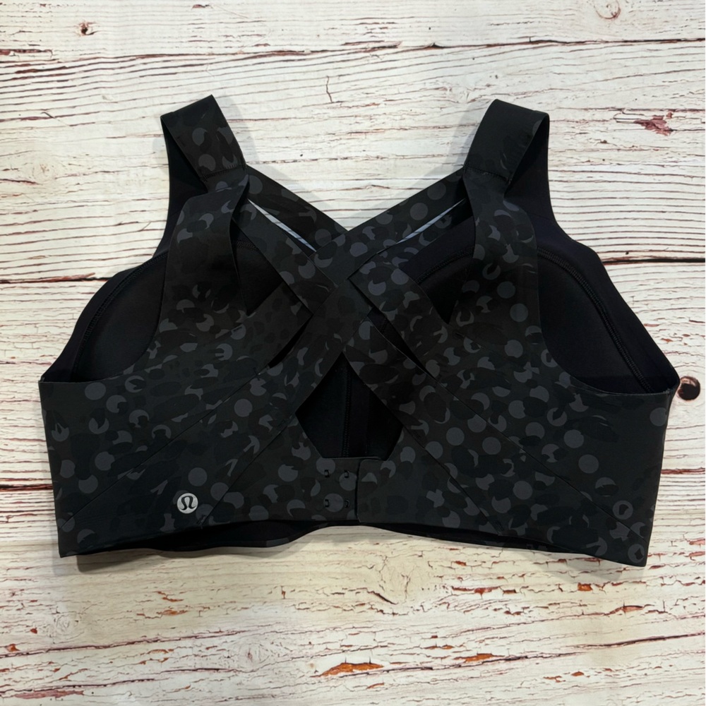 Lululemon Enlite Bra Weave High Support in Primal Dot Black Multi Sz 38DD - Picture 6 of 8